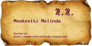 Moskovitz Melinda névjegykártya